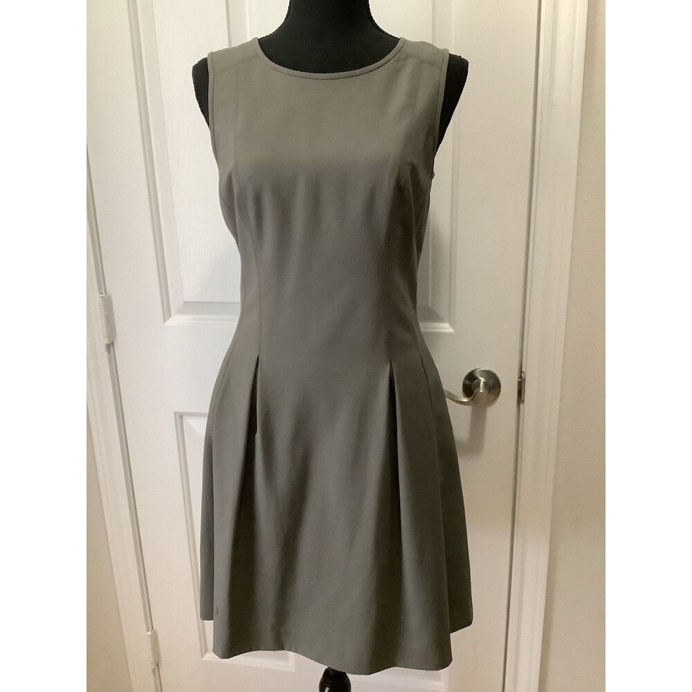 Theory Dress 6 Made In USA Sleeveless Khaki New